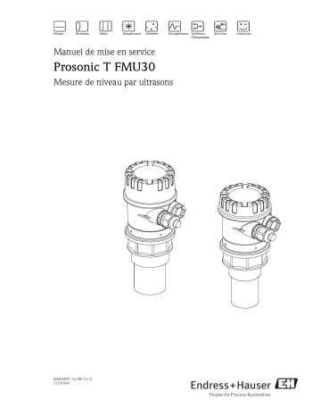 Endres+Hauser Prosonic T FMU30 Mode d'emploi | Fixfr