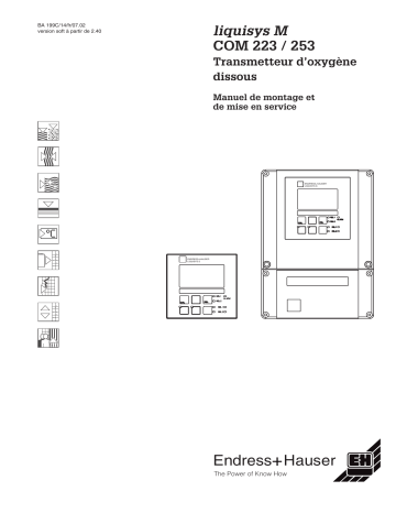 Endres+Hauser Liquisys M COM223/253 Mode d'emploi | Fixfr