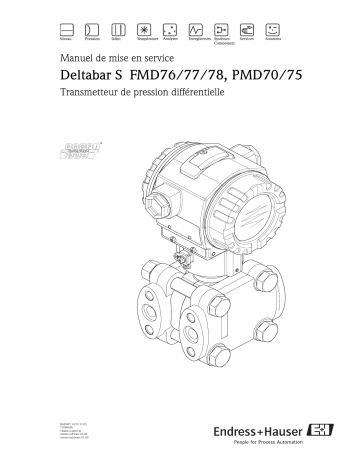 Endres+Hauser Deltabar S FMD77/78; PMD75 PROFIBUS PA (V 04.01.zz) Mode d'emploi | Fixfr