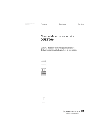 Endres+Hauser OUSBT66 Mode d'emploi | Fixfr