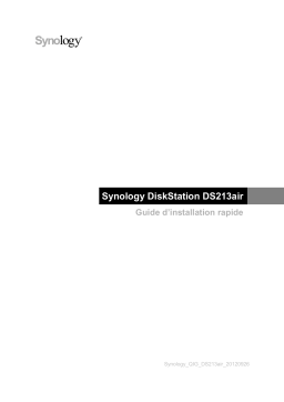 Synology DS213AIR Manuel utilisateur