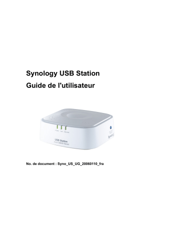 Synology USB STATION Manuel utilisateur | Fixfr