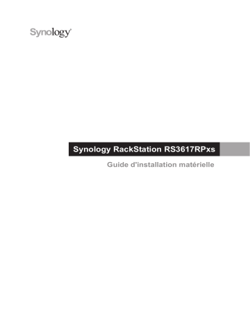 Synology RS3617RPxs Manuel utilisateur | Fixfr