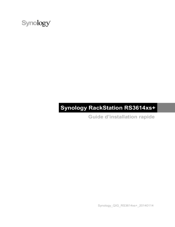 Synology RS3614XS+ Manuel utilisateur | Fixfr