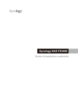 Synology FS3400 Manuel utilisateur