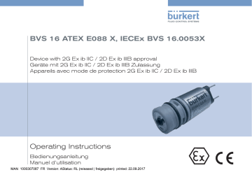 Burkert 6164 3/2 way pneumatic cartridge solenoid valve Manuel utilisateur | Fixfr