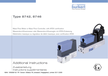 8742 | Burkert 8746 Mass flow controller Manuel utilisateur | Fixfr