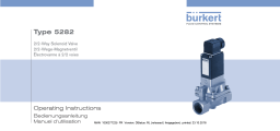 Burkert 5282 Servo-assisted 2/2-way diaphragm valve Manuel utilisateur