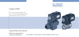 Burkert 0131 Direct-acting 2/2-way or 3/2-way toggle valve Manuel utilisateur