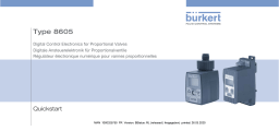 Burkert 8605 PWM control electronics Manuel utilisateur