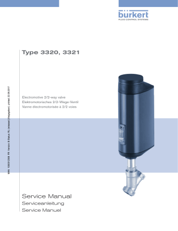 3321 | Burkert 3320 Electromotive 2/2 way angle seat valve Manuel utilisateur | Fixfr