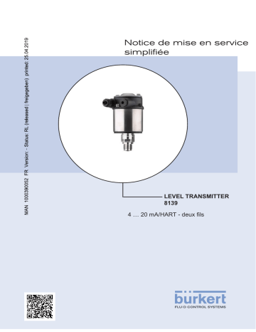 Burkert 8139 Radar level meter Manuel utilisateur | Fixfr