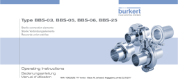 Burkert BBS-06 Flange connection in sterile orbital or Aseptic version- DIN 11864-2 Manuel utilisateur