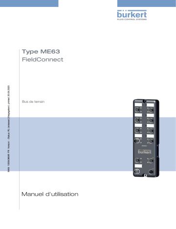 Burkert ME63 Industrial Ethernet gateway Manuel utilisateur | Fixfr