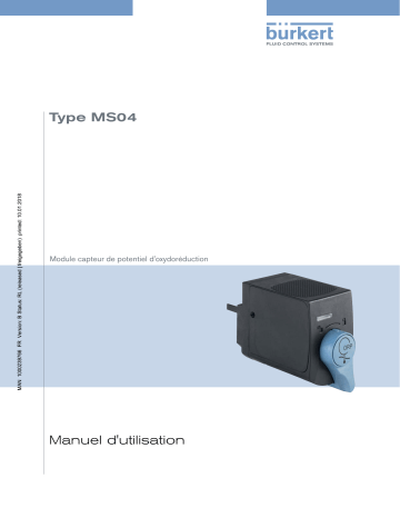 8905 | Burkert MS04 ORP Sensor Cube Manuel utilisateur | Fixfr