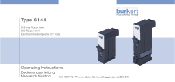 Burkert 6144 3/2-way flipper solenoid valve Manuel utilisateur