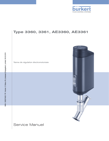 3361 | Burkert 3360 Electromotive 2 way angle seat control valve Manuel utilisateur | Fixfr