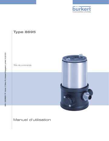 Burkert 8695 Control head Manuel utilisateur | Fixfr