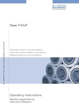 Burkert CUT-04 T-CUT – Tubular modules Manuel utilisateur