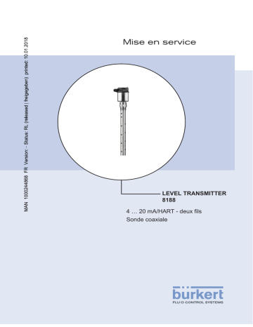 Burkert 8188 Level measurement device Manuel utilisateur | Fixfr