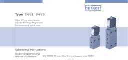 Burkert 5411 3/2-way solenoid valve Manuel utilisateur