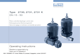 Burkert 2730 2/2-way – diaphragm valve Manuel utilisateur