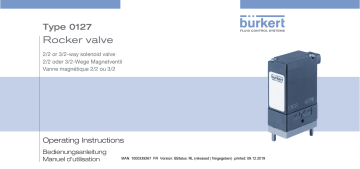 Burkert 0127 Direct-acting 2/2 or 3/2 way Rocker-Solenoid Valve Manuel utilisateur | Fixfr