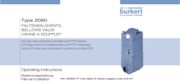 Burkert 2080 Pneumatically operated 2/2 way valve Manuel utilisateur