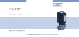 Burkert 6027 Direct-acting 2/2 way plunger valve Manuel utilisateur