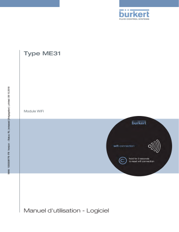Burkert 8098 FLOWave SAW flowmeter Manuel utilisateur | Fixfr