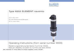 Burkert S022 Insertion adaptor/fitting Manuel utilisateur