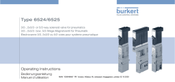 Burkert 6525 5/2-way solenoid valve Manuel utilisateur
