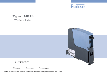ME2X | Burkert 8905 Online Analysis System Manuel utilisateur | Fixfr