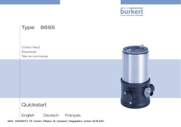 Burkert 8695 Control head Manuel utilisateur | Fixfr