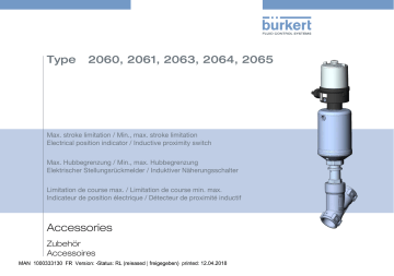 2060 | 2065 | 2064 | Burkert 2063 2/2 way diaphragm valve Manuel utilisateur | Fixfr