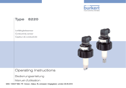 Burkert 8220 Conductivity sensor Manuel utilisateur