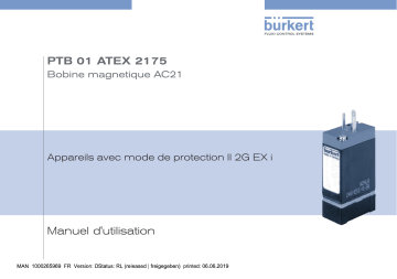 5470 | 6526 | 6516 | 6527 | 6106 | Burkert 6517 5/2 way Solenoid Valve Manuel utilisateur | Fixfr