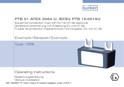 Burkert 1058 Fuse Manuel utilisateur