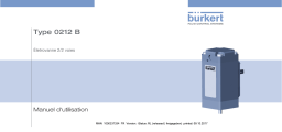 Burkert 0212 Direct-acting 2/2 way plunger valve Manuel utilisateur