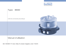 Burkert 8690 Pneumatic control Manuel utilisateur