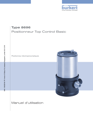 Burkert 8696 Digital electropneumatic positioner Manuel utilisateur | Fixfr