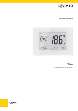 Vimar 02906 Surface GSM touch-thermostat 230V white Manuel du propriétaire
