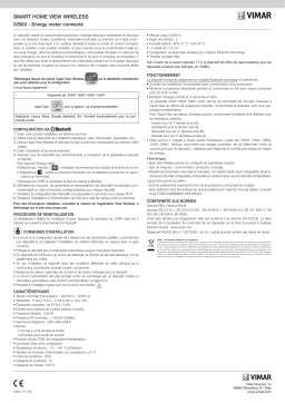 Vimar 02963 Monophase IoT energy meter Une information important