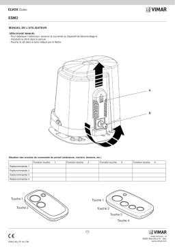 Vimar ESM3 ACTO 500A sliding operator 230V 500kg Manuel du propriétaire