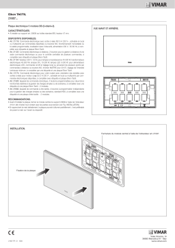 Vimar 21667.33 Plate 5MBS (2+blank+ 2) wood wengé Une information important