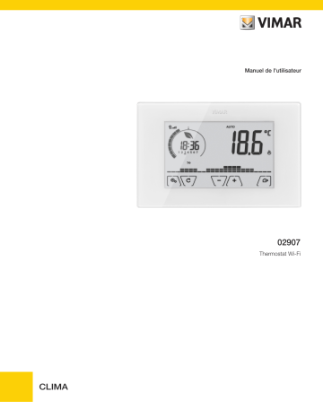 Vimar 02907 Surf.Wi-Fi-touch-thermostat white Manuel du propriétaire | Fixfr