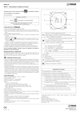 Vimar 09473.CM Smart thermostat 2M carbon matt Une information important