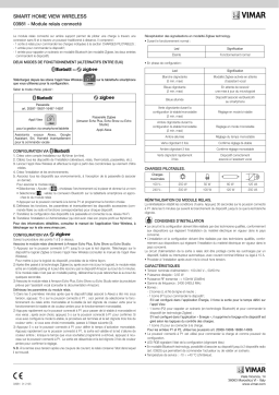 Vimar 03981 IoT connected relay module Une information important