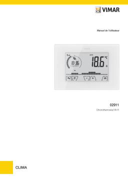 Vimar 02911 Surf.Wi-Fi-touch-timer-thermostat white Manuel du propriétaire