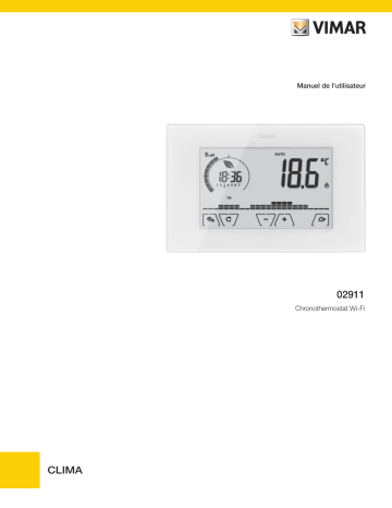 Vimar 02911 Surf.Wi-Fi-touch-timer-thermostat white Manuel du propriétaire | Fixfr